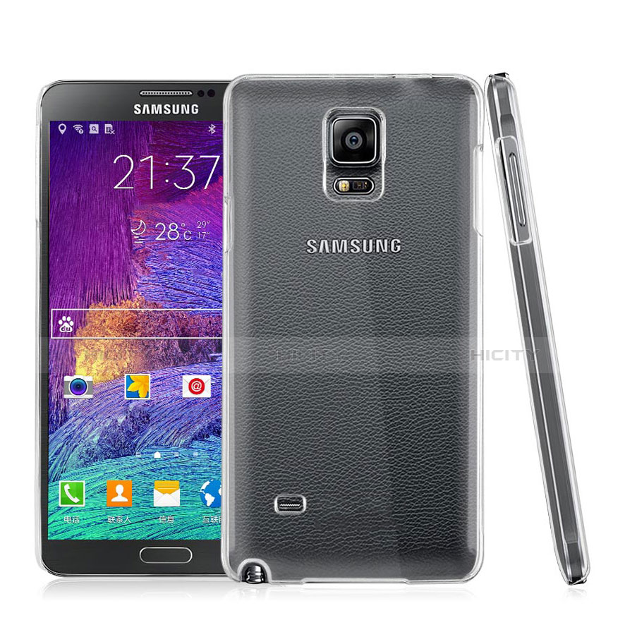 Custodia Crystal Trasparente Rigida per Samsung Galaxy Note 4 SM-N910F Chiaro