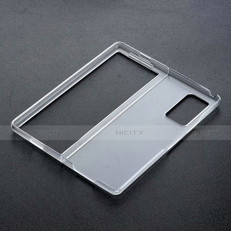 Custodia Crystal Trasparente Rigida per Samsung Galaxy Z Fold2 5G Nero