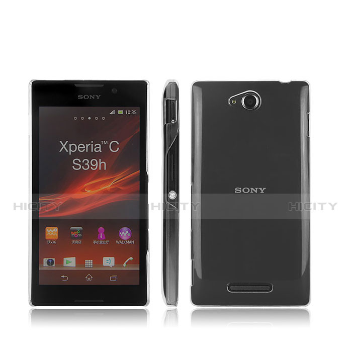 Custodia Crystal Trasparente Rigida per Sony Xperia C S39h Chiaro