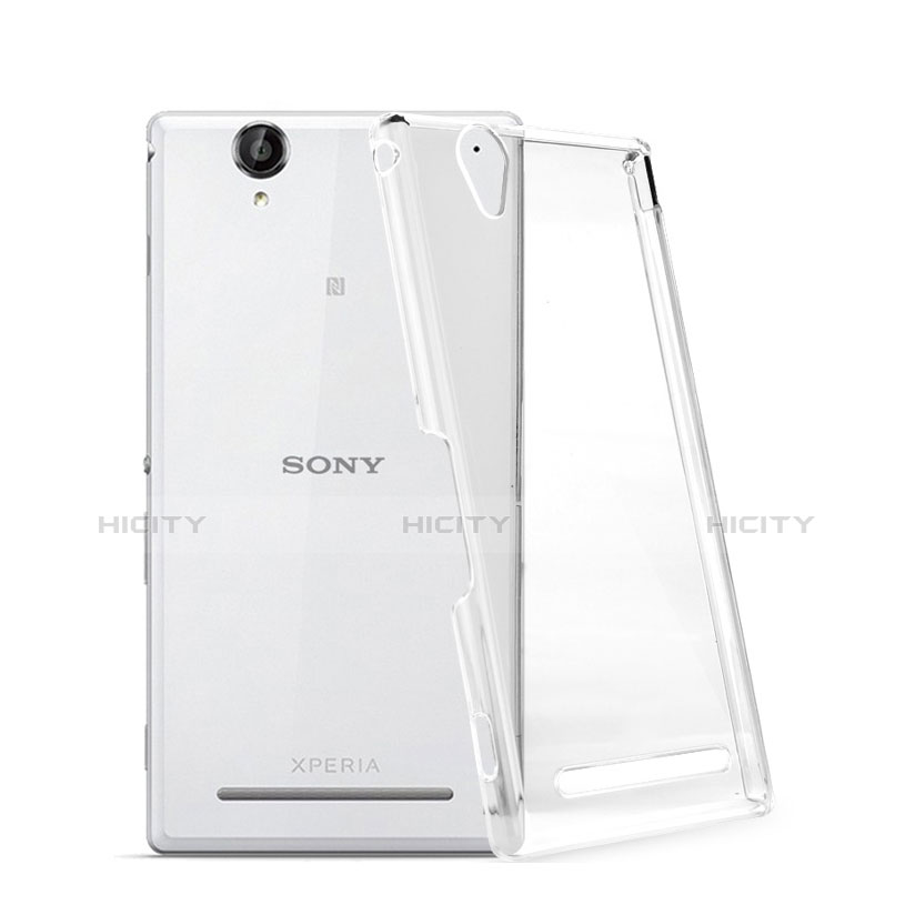 Custodia Crystal Trasparente Rigida per Sony Xperia T2 Ultra Dual Chiaro