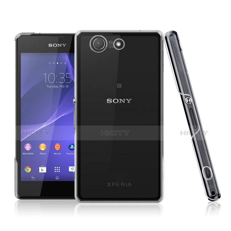 Custodia Crystal Trasparente Rigida per Sony Xperia Z3 Compact Chiaro