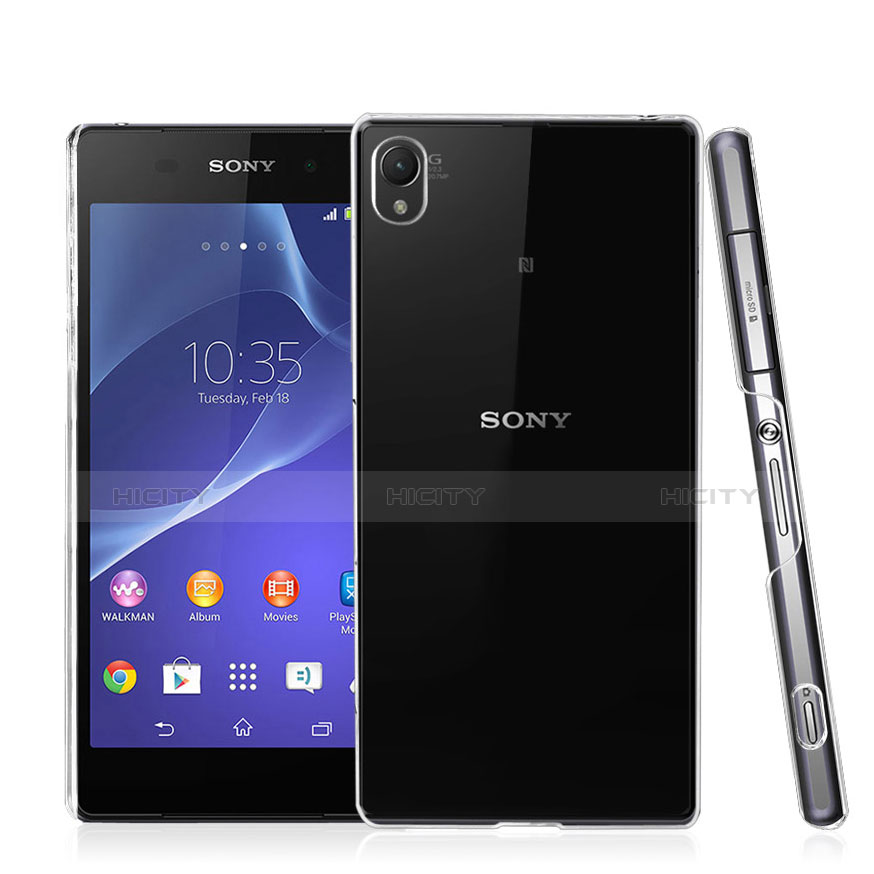 Custodia Crystal Trasparente Rigida per Sony Xperia Z3+ Plus Chiaro