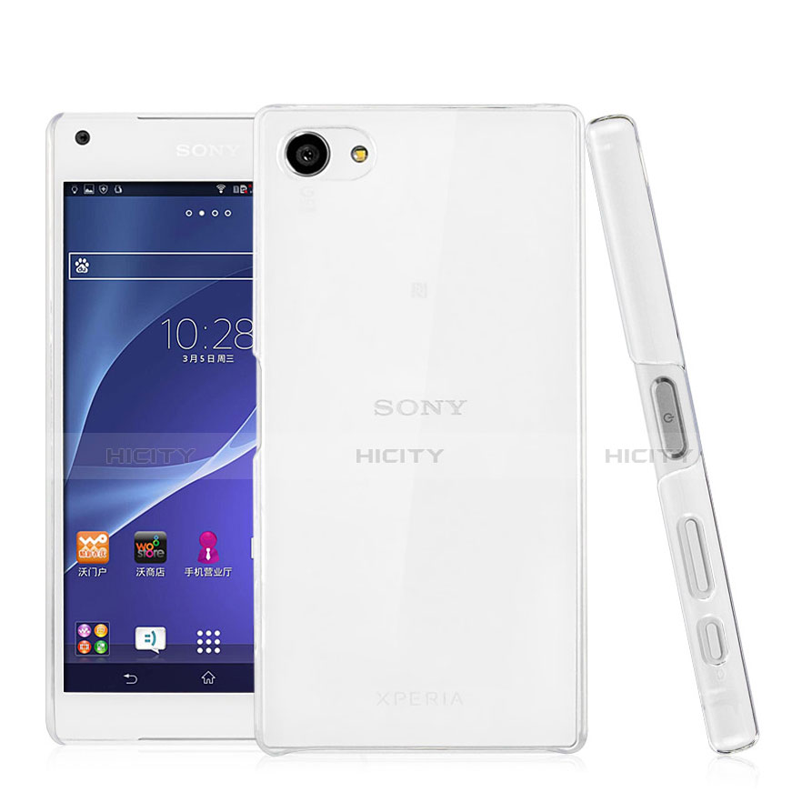 Custodia Crystal Trasparente Rigida per Sony Xperia Z5 Compact Chiaro