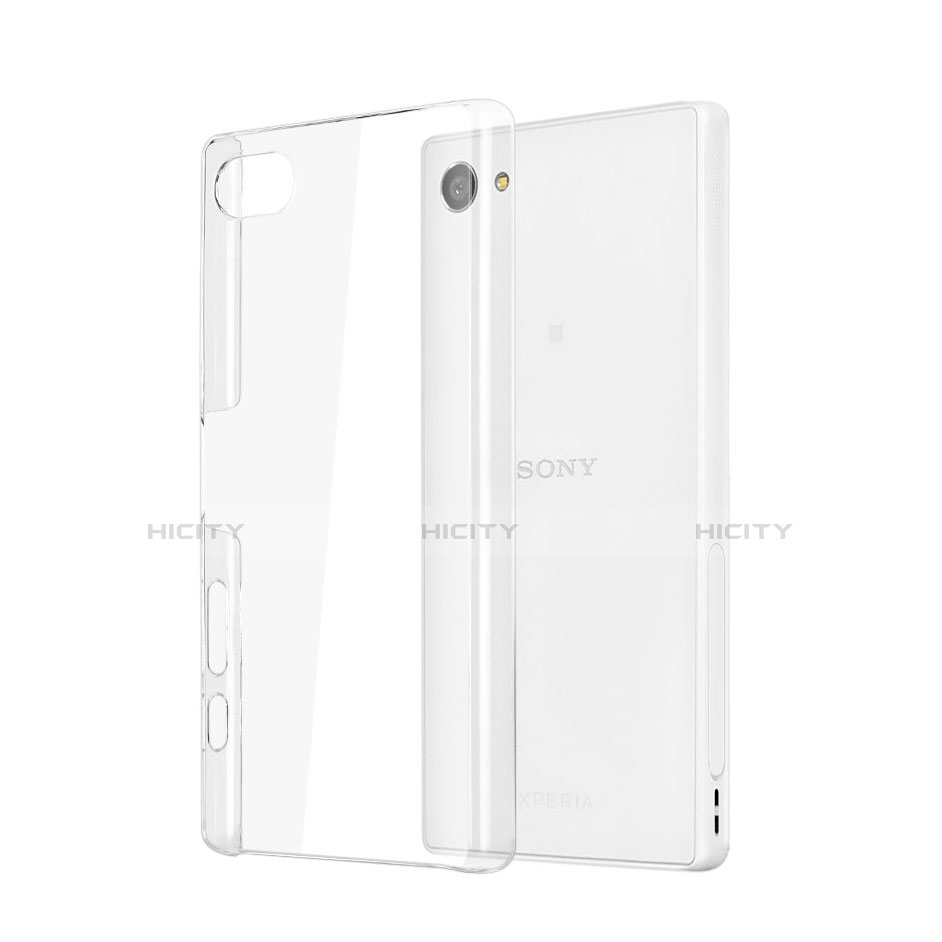 Custodia Crystal Trasparente Rigida per Sony Xperia Z5 Compact Chiaro