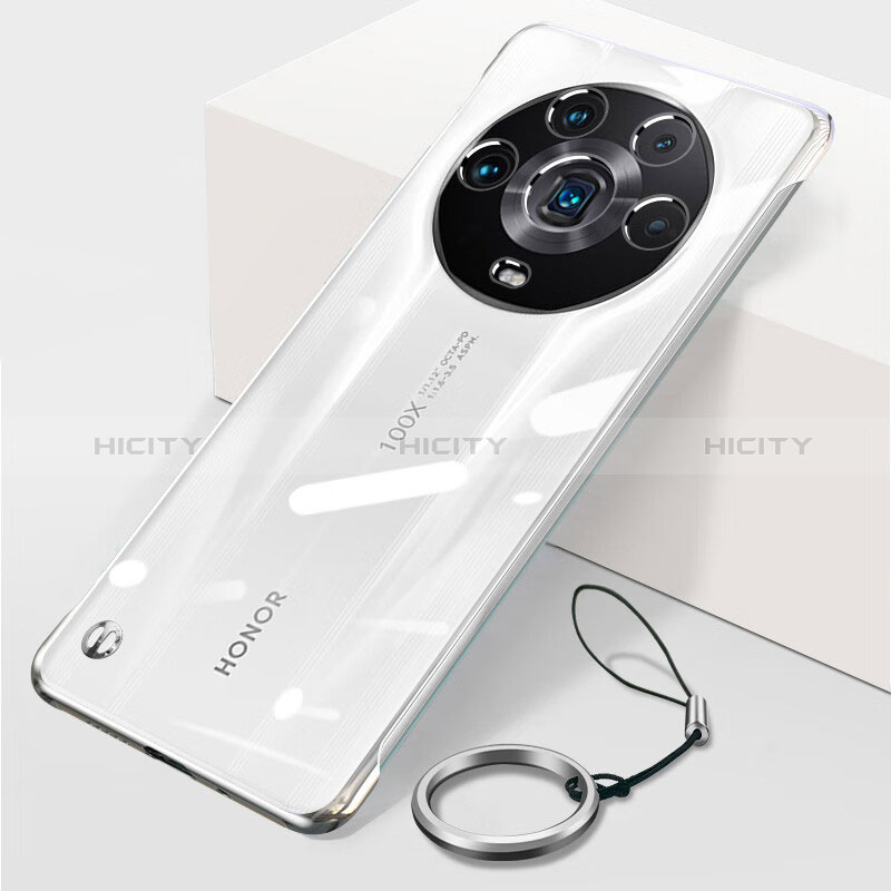Custodia Crystal Trasparente Rigida Senza Cornice Cover H01 per Huawei Honor Magic4 Ultimate 5G Argento