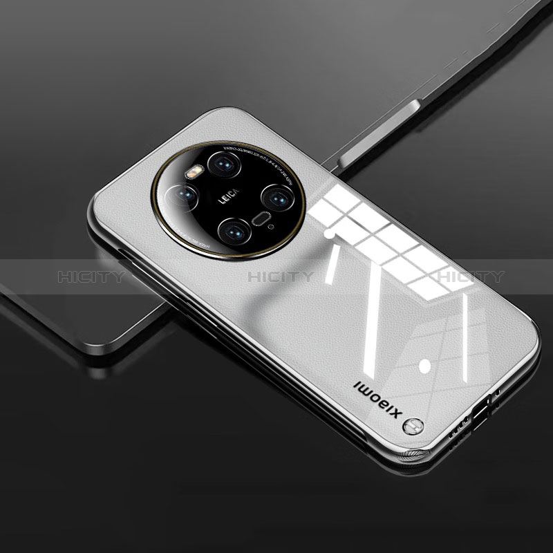 Custodia Crystal Trasparente Rigida Senza Cornice Cover H04 per Xiaomi Mi 13 Ultra 5G Argento