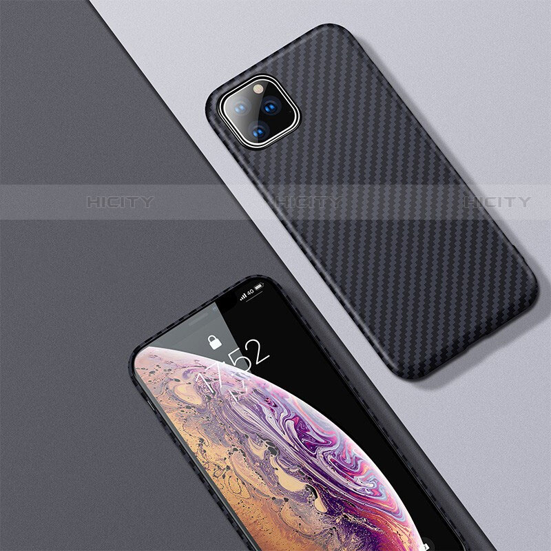 Custodia Fibra di Carbonio Lusso Morbida Spigato Cover per Apple iPhone 11 Pro Max