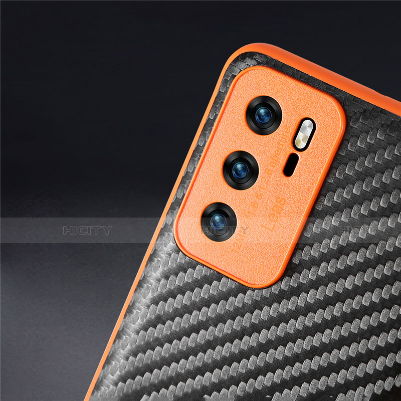 Custodia Fibra di Carbonio Lusso Morbida Spigato Cover per Huawei P40