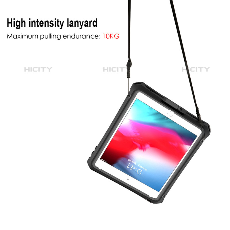 Custodia Impermeabile Silicone e Plastica Opaca Waterproof Cover 360 Gradi per Apple iPad Mini 5 (2019) Nero