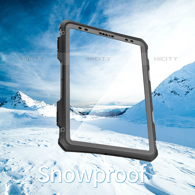 Custodia Impermeabile Silicone e Plastica Opaca Waterproof Cover 360 Gradi per Apple iPad Pro 11 (2020) Nero