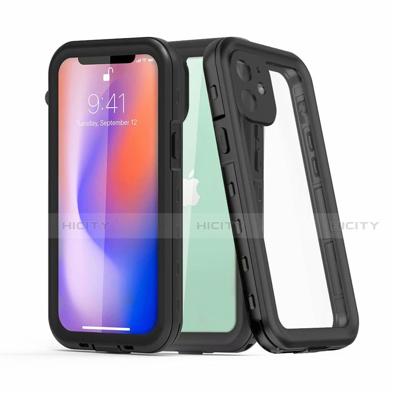 Custodia Impermeabile Silicone e Plastica Opaca Waterproof Cover 360 Gradi per Apple iPhone 12 Mini