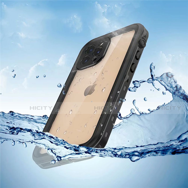 Custodia Impermeabile Silicone e Plastica Opaca Waterproof Cover 360 Gradi per Apple iPhone 12 Pro