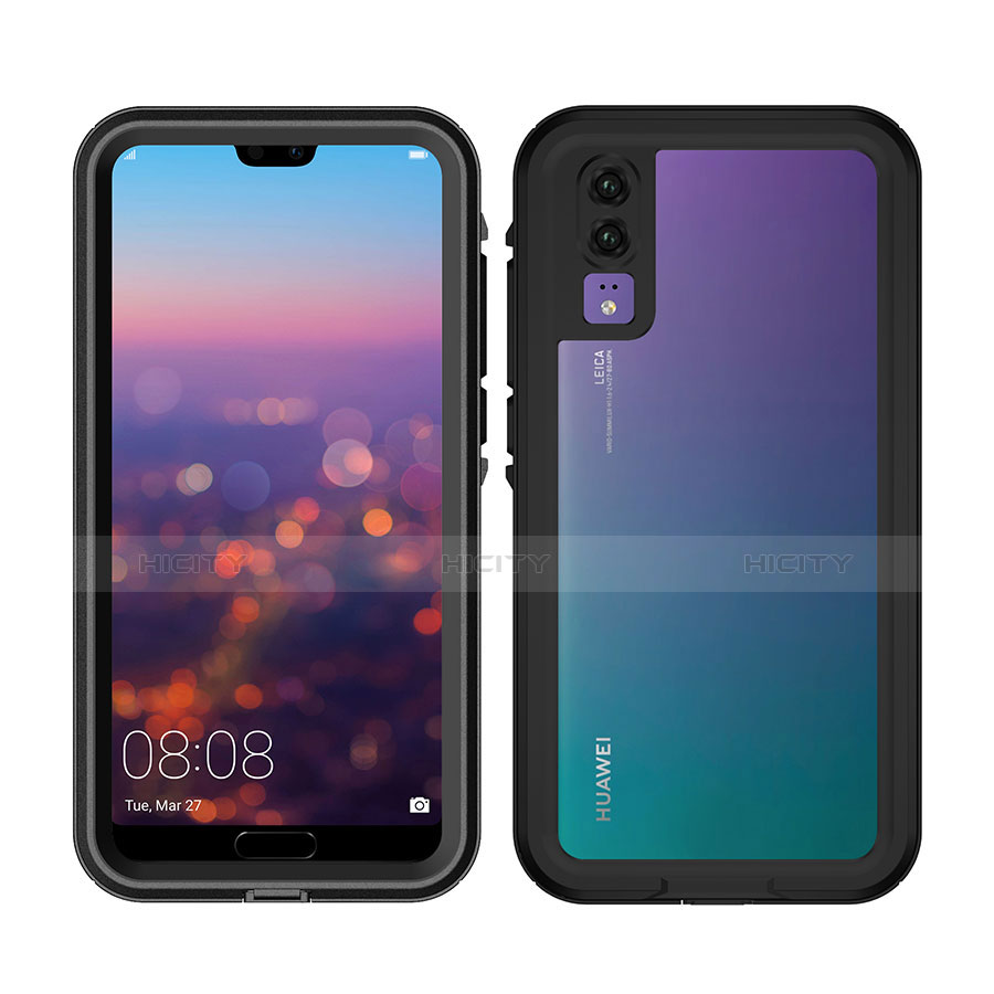 Custodia Impermeabile Silicone e Plastica Opaca Waterproof Cover 360 Gradi per Huawei P20