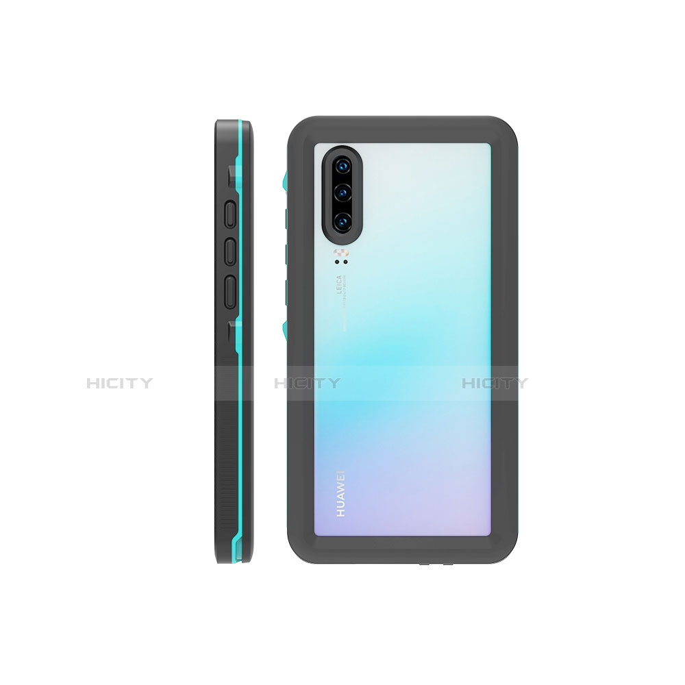 Custodia Impermeabile Silicone e Plastica Opaca Waterproof Cover 360 Gradi per Huawei P30