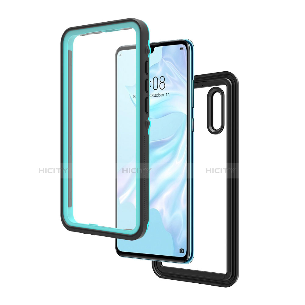 Custodia Impermeabile Silicone e Plastica Opaca Waterproof Cover 360 Gradi per Huawei P30