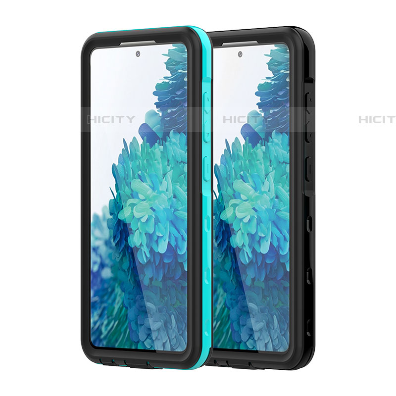 Custodia Impermeabile Silicone e Plastica Opaca Waterproof Cover 360 Gradi per Samsung Galaxy A52 5G