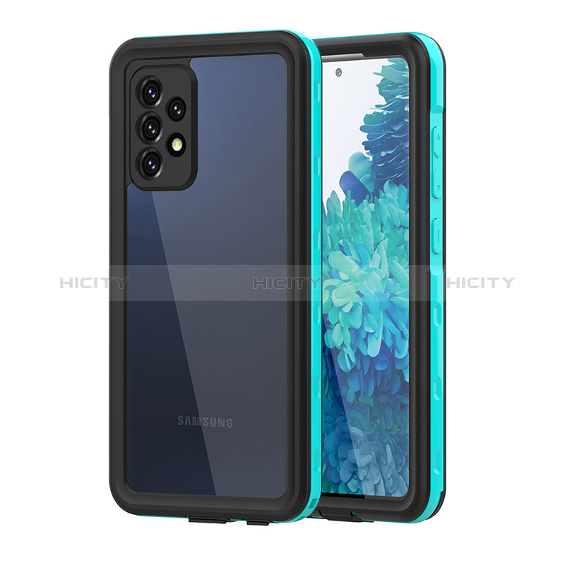 Custodia Impermeabile Silicone e Plastica Opaca Waterproof Cover 360 Gradi per Samsung Galaxy A52s 5G