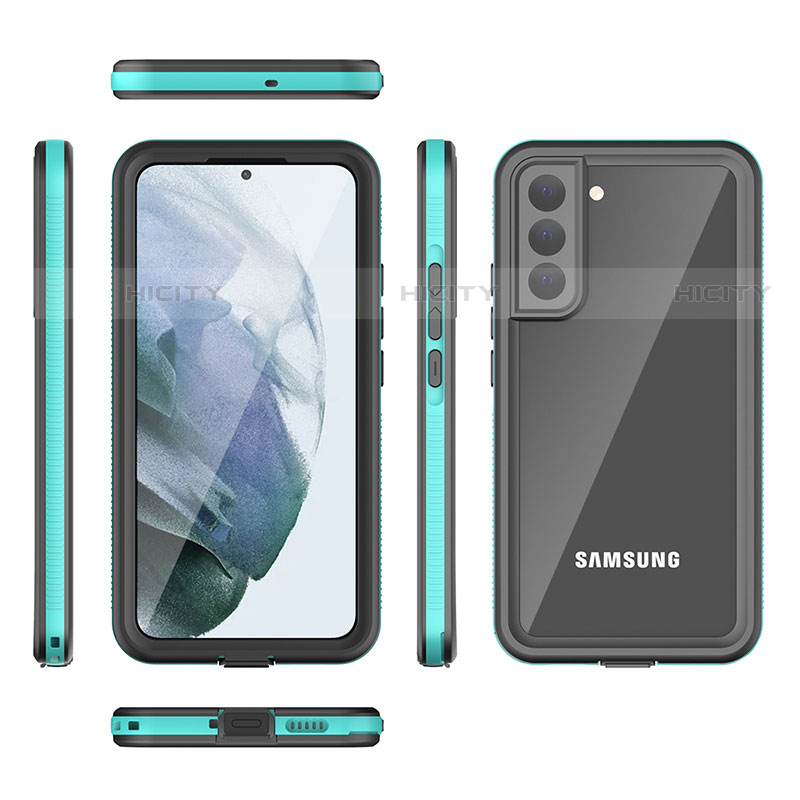 Custodia Impermeabile Silicone e Plastica Opaca Waterproof Cover 360 Gradi per Samsung Galaxy S21 5G