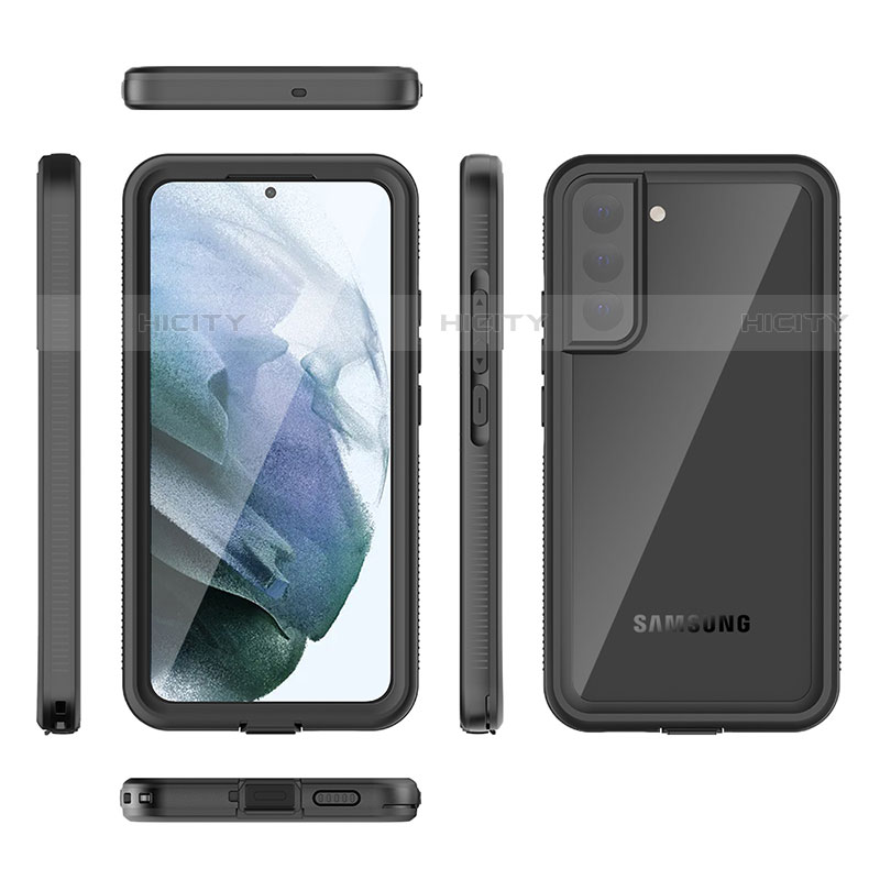 Custodia Impermeabile Silicone e Plastica Opaca Waterproof Cover 360 Gradi per Samsung Galaxy S22 5G