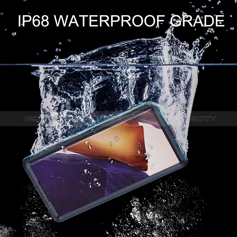 Custodia Impermeabile Silicone e Plastica Opaca Waterproof Cover 360 Gradi per Samsung Galaxy S24 Ultra 5G