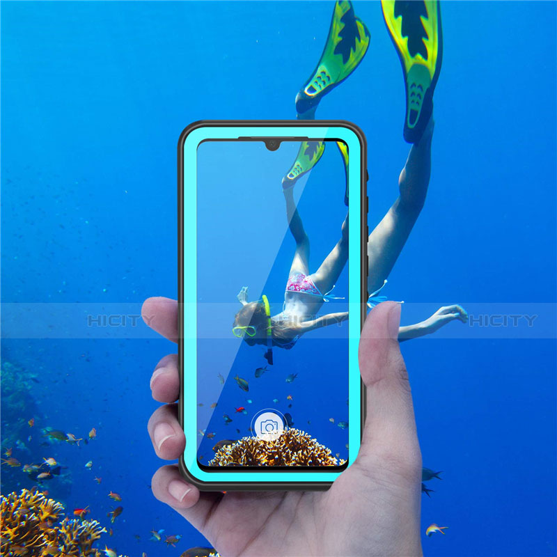 Custodia Impermeabile Silicone e Plastica Opaca Waterproof Cover 360 Gradi T01 per Huawei P30