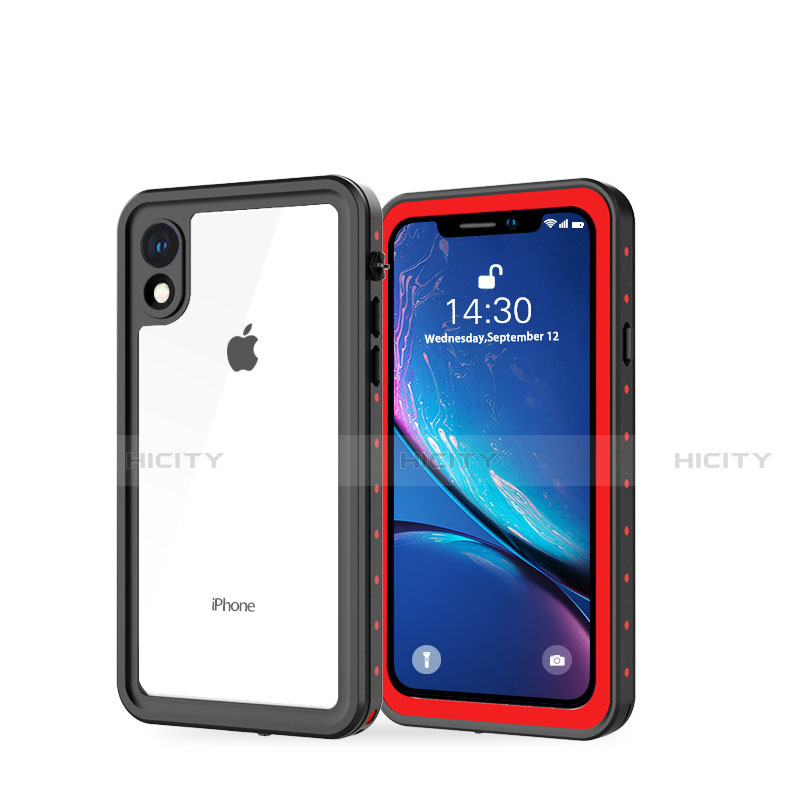 Custodia Impermeabile Silicone e Plastica Opaca Waterproof Cover 360 Gradi W01 per Apple iPhone XR