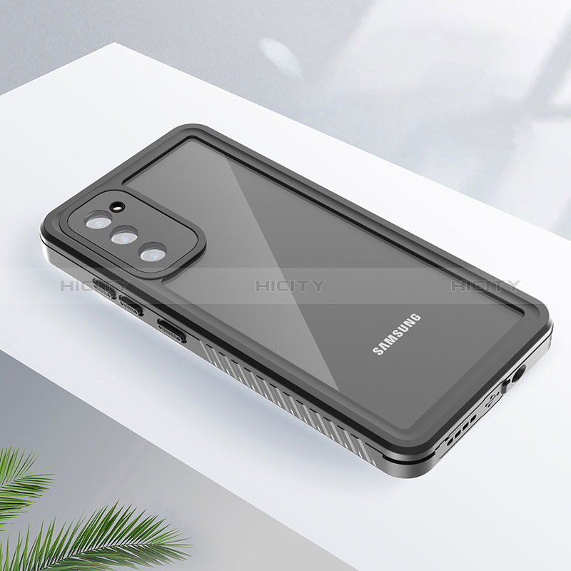 Custodia Impermeabile Silicone e Plastica Opaca Waterproof Cover 360 Gradi W02 per Samsung Galaxy S20 FE 5G Nero