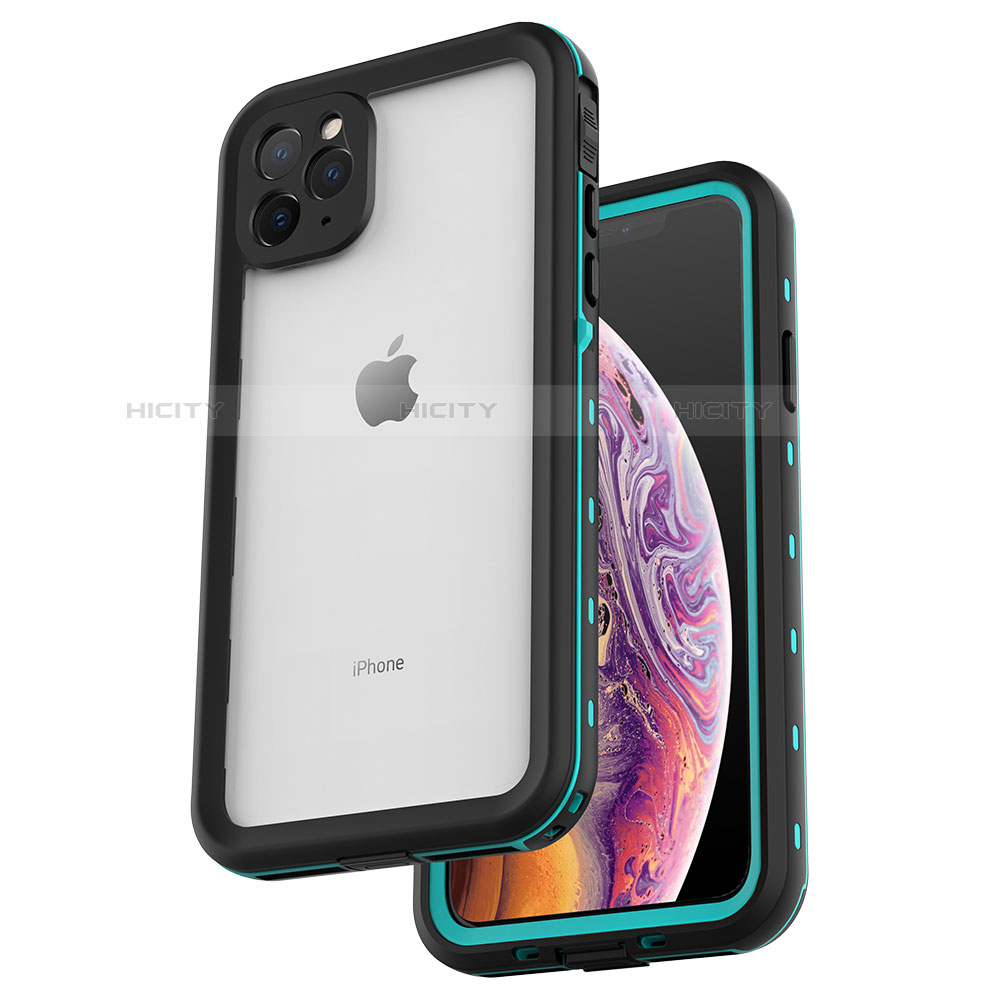 Custodia Impermeabile Silicone e Plastica Opaca Waterproof Cover 360 Gradi W04 per Apple iPhone 11 Pro