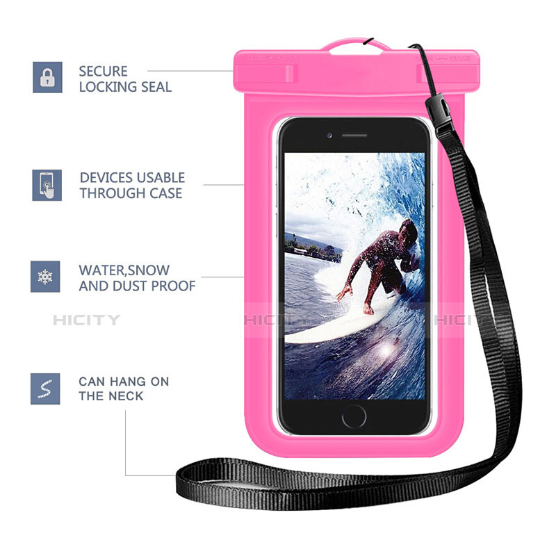 Custodia Impermeabile Waterproof Universale W05 Rosa