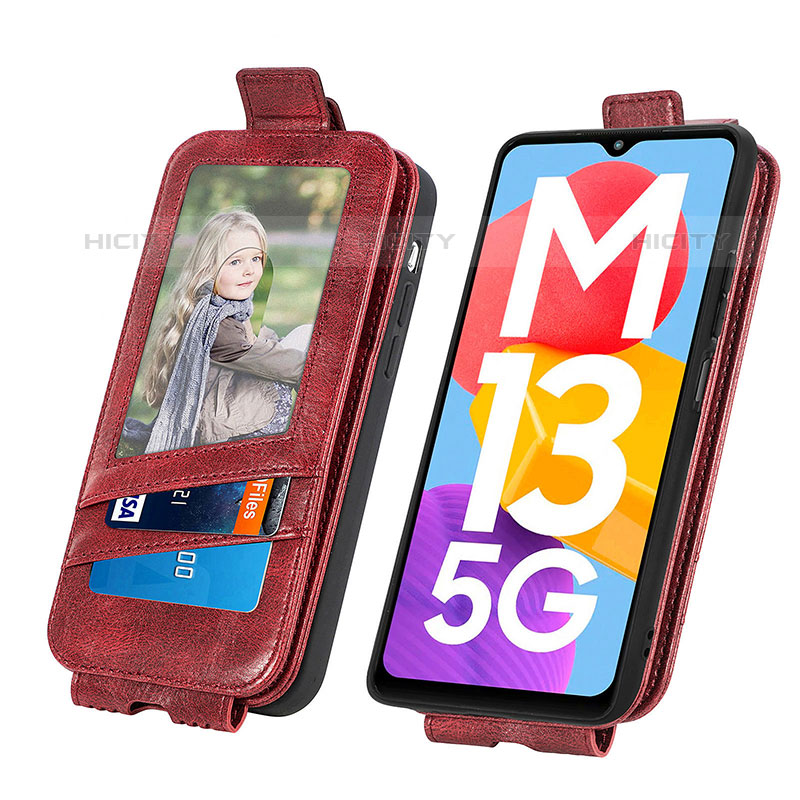 Custodia In Pelle Flip S01D per Samsung Galaxy M13 5G