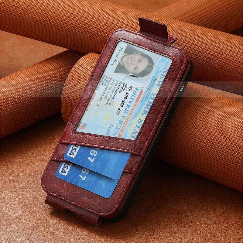 Custodia In Pelle Flip S01D per Samsung Galaxy S22 Ultra 5G