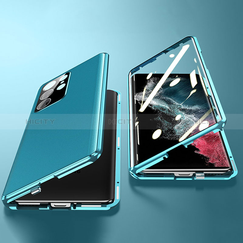 Custodia Lusso Alluminio Cover 360 Gradi D01 per Samsung Galaxy S24 Ultra 5G