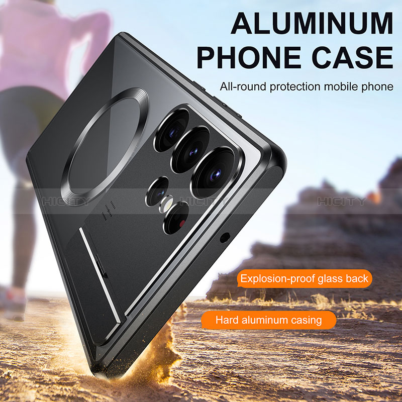 Custodia Lusso Alluminio Cover 360 Gradi LK1 per Samsung Galaxy S22 Ultra 5G