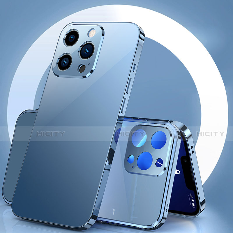 Custodia Lusso Alluminio Cover 360 Gradi M01 per Apple iPhone 13 Pro Max