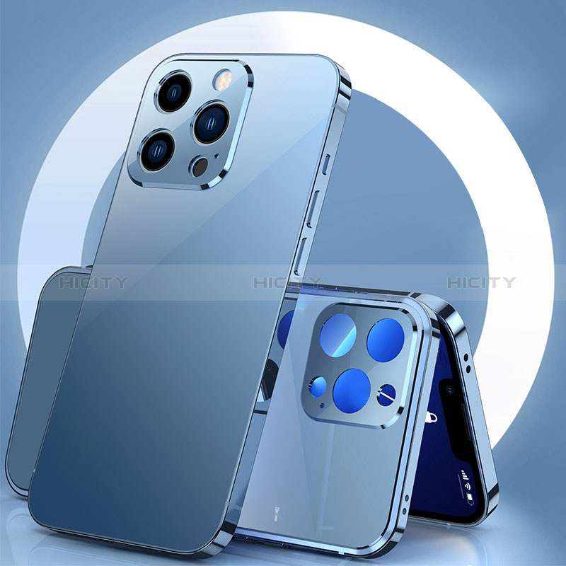 Custodia Lusso Alluminio Cover 360 Gradi M01 per Apple iPhone 14 Pro Max