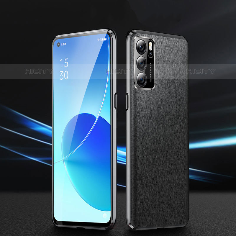 Custodia Lusso Alluminio Cover 360 Gradi P01 per Oppo Reno6 Pro 5G India