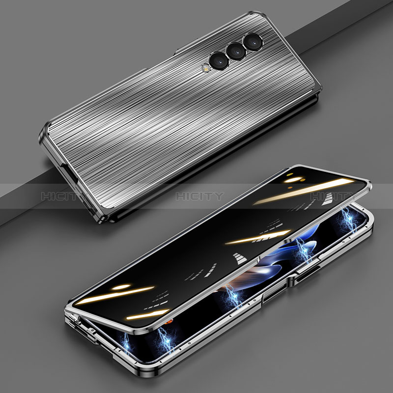 Custodia Lusso Alluminio Cover 360 Gradi P01 per Samsung Galaxy Z Fold3 5G