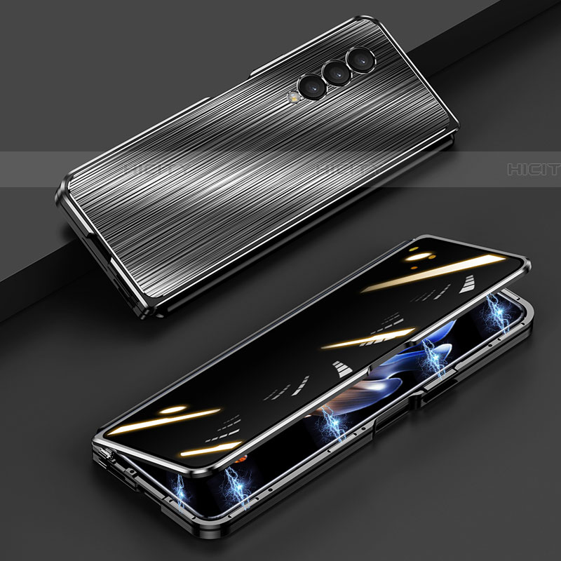 Custodia Lusso Alluminio Cover 360 Gradi P01 per Samsung Galaxy Z Fold4 5G