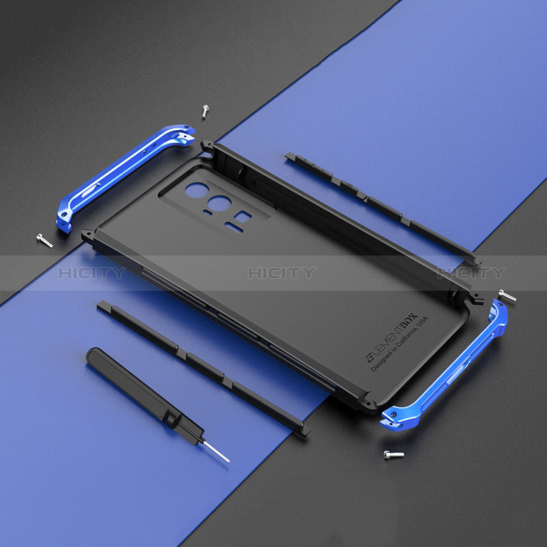 Custodia Lusso Alluminio Cover 360 Gradi P01 per Xiaomi Poco F5 Pro 5G