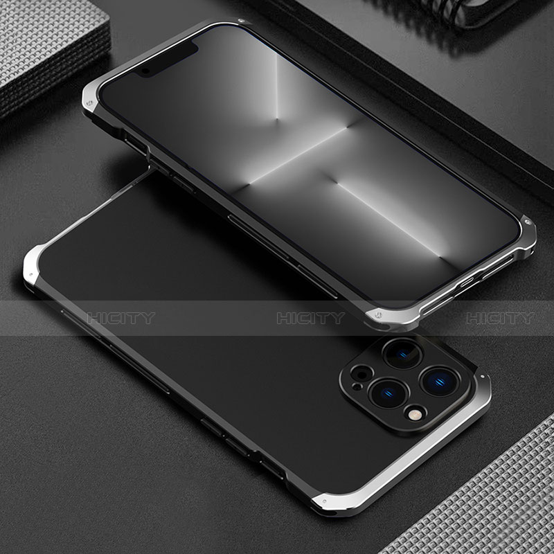 Custodia Lusso Alluminio Cover 360 Gradi per Apple iPhone 13 Pro