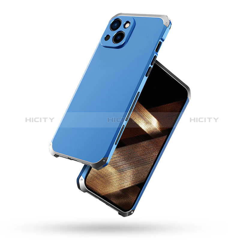 Custodia Lusso Alluminio Cover 360 Gradi per Apple iPhone 15 Plus