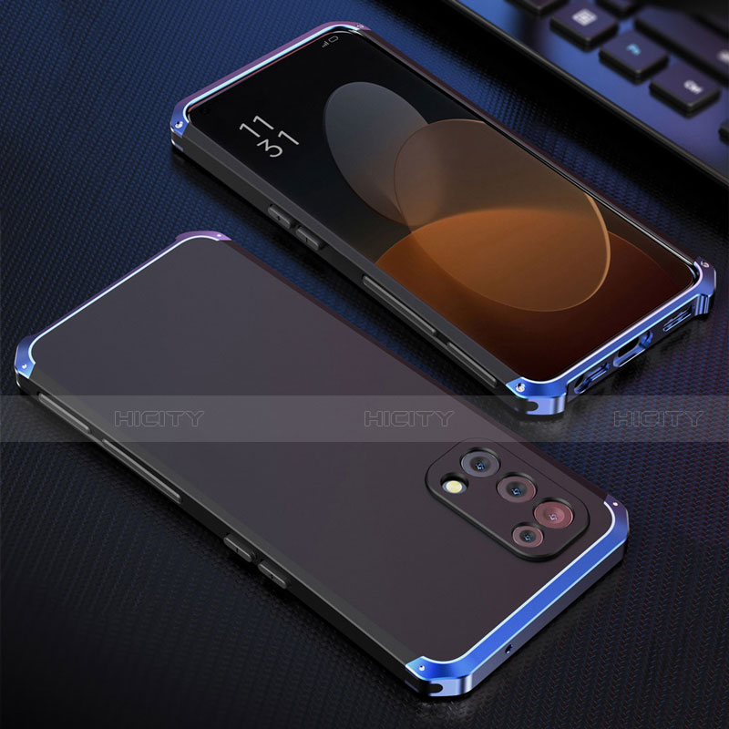 Custodia Lusso Alluminio Cover 360 Gradi per Oppo Find X3 Lite 5G