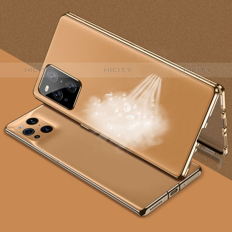 Custodia Lusso Alluminio Cover 360 Gradi per Oppo Find X3 Pro 5G