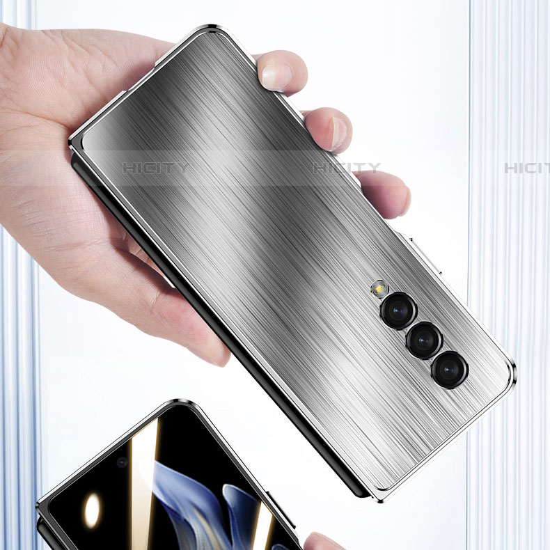 Custodia Lusso Alluminio Cover 360 Gradi per Samsung Galaxy Z Fold4 5G