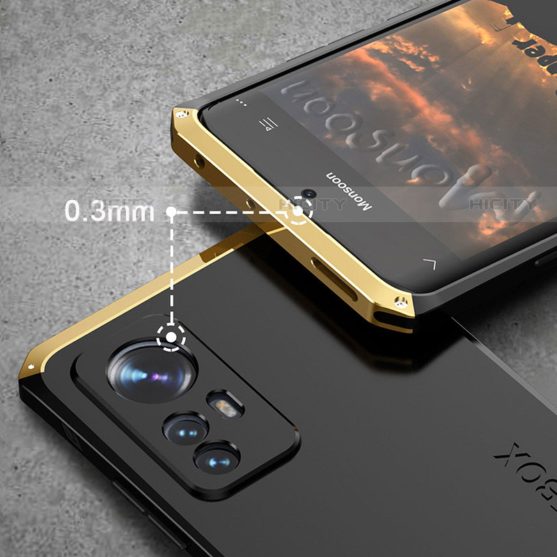 Custodia Lusso Alluminio Cover 360 Gradi per Xiaomi Mi 12S Pro 5G