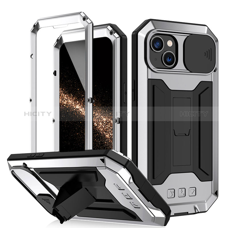 Custodia Lusso Alluminio Cover 360 Gradi RJ2 per Apple iPhone 15