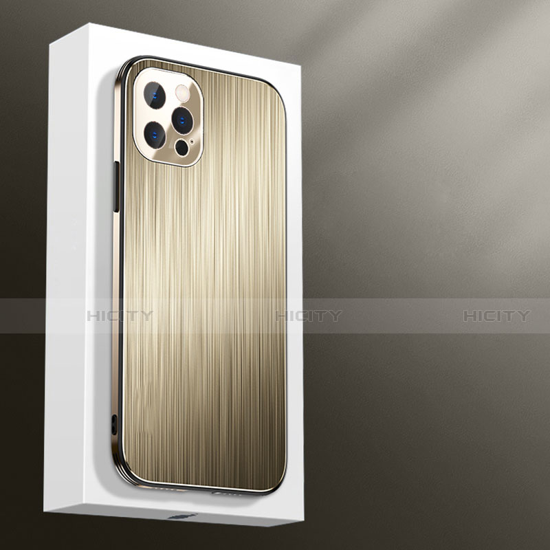 Custodia Lusso Alluminio Cover M01 per Apple iPhone 13 Pro Max Oro