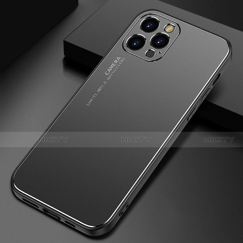 Custodia Lusso Alluminio Cover M04 per Apple iPhone 15 Pro Nero