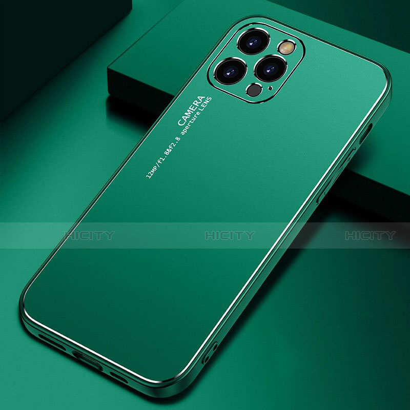 Custodia Lusso Alluminio Cover M04 per Apple iPhone 15 Pro Verde