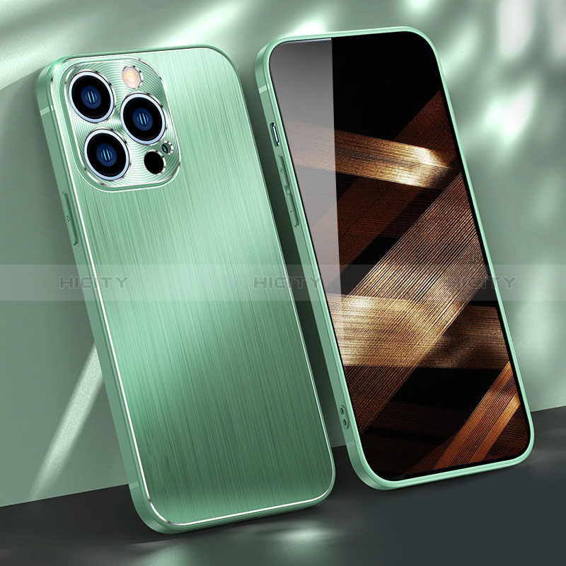 Custodia Lusso Alluminio Cover M09 per Apple iPhone 14 Pro Max Verde